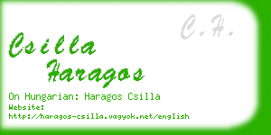 csilla haragos business card